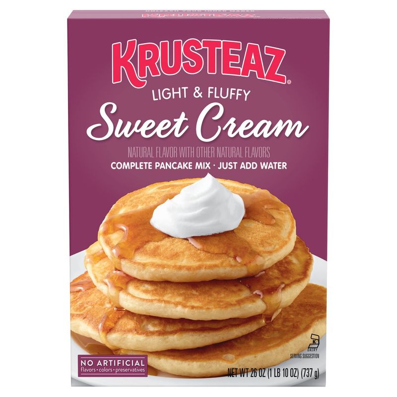 Krusteaz Light &amp; Fluffy Sweet Cream Complete Pancake Mix, 26 oz