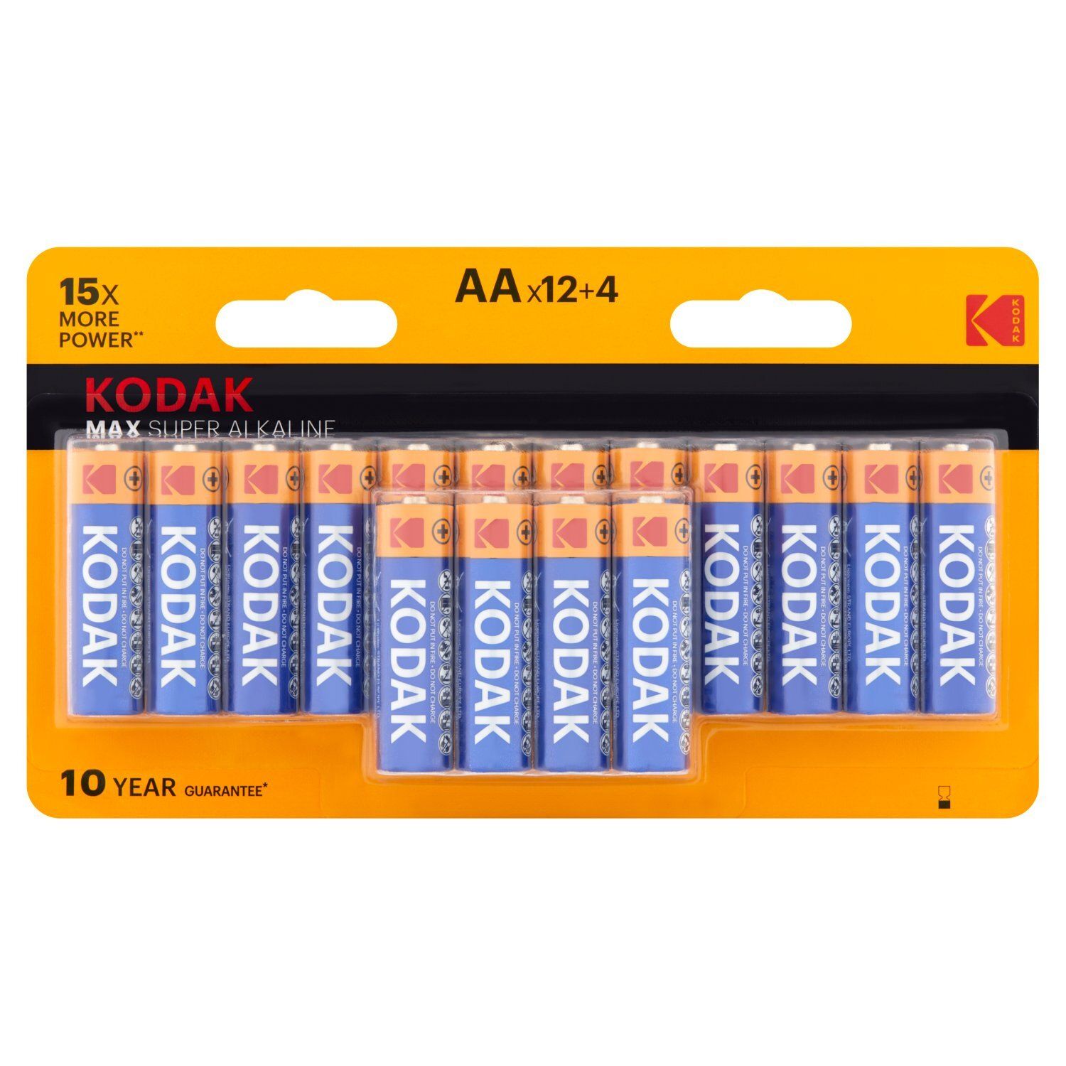 Kodak AA Max Super Alkaline Batteries, 16 count