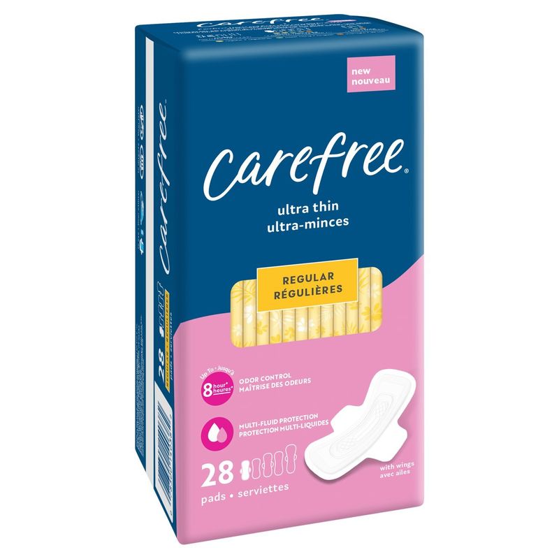 Carefree Ultra Thin Regular Pads, 28 count