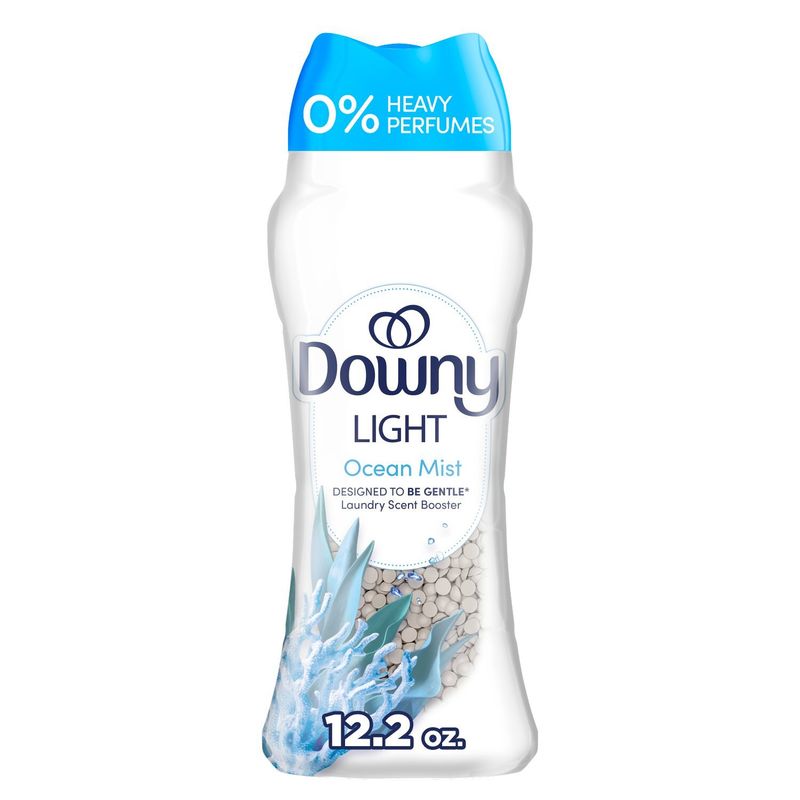 Downy Light Laundry Scent Booster Beads, Ocean Mist Scent, 12.2 OZ, In-wash fabric beads designed t