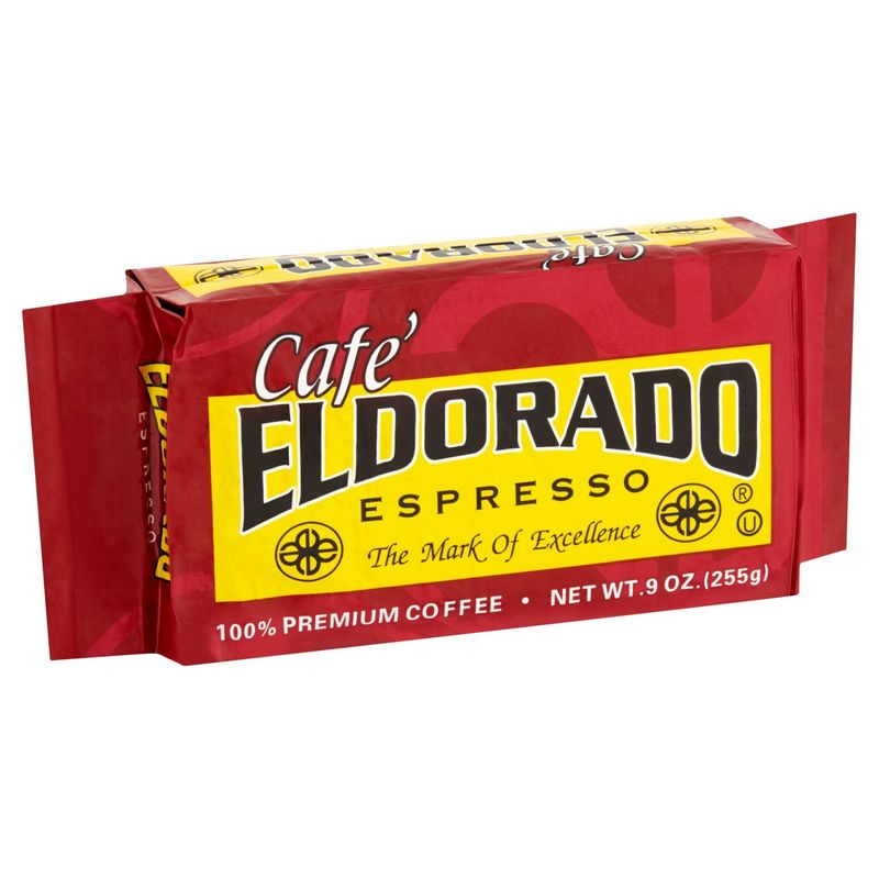 Cafe' Eldorado Espresso 100% Premium Coffee, .9 oz
