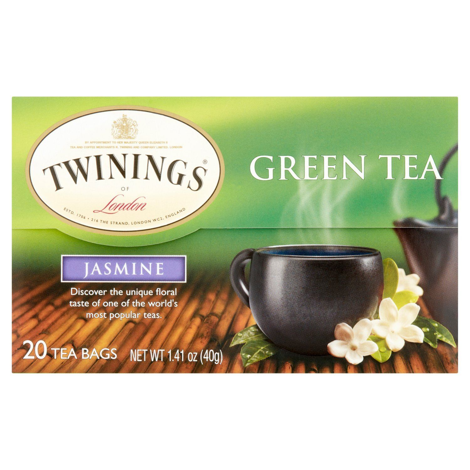 Twinings Jasmine Green Tea Bags, 20 count, 1.41 oz