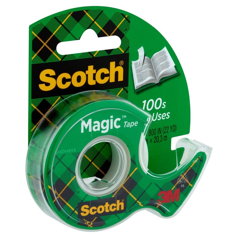 Scotch® Magic™ Tape, 1/2 in. x 800 in, 1 Dispenser/Pack