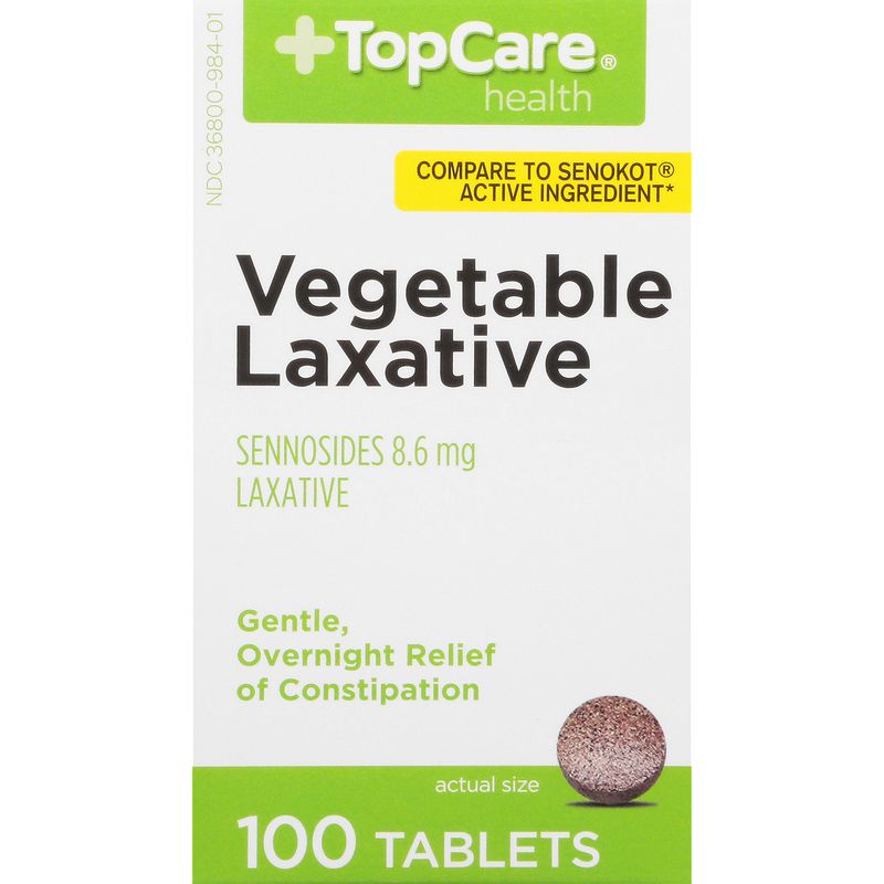 TopCare Senna Laxative Tablets, 100 count