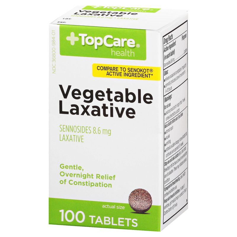 TopCare Senna Laxative Tablets, 100 count
