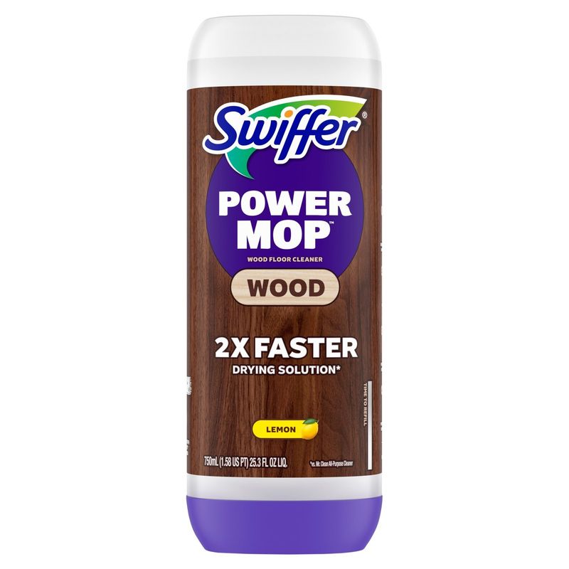 Swiffer Lemon Power Mop Wood Floor Cleaner, 1.58 pt