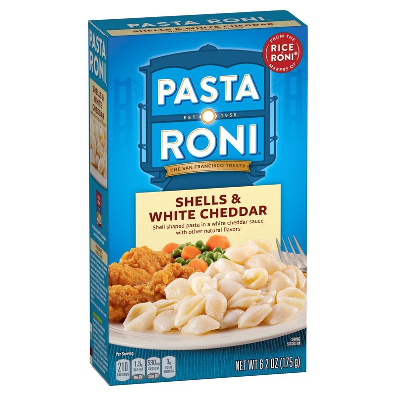 Pasta Roni Shells &amp; White Cheddar, 6.2 oz