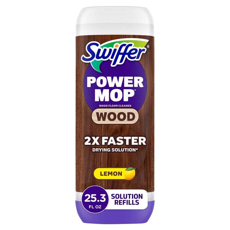 Swiffer Lemon Power Mop Wood Floor Cleaner, 1.58 pt
