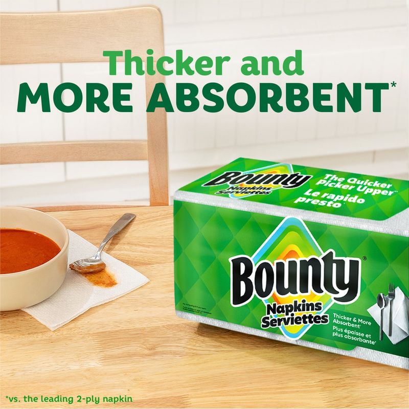 Bounty White Napkins, 400 count