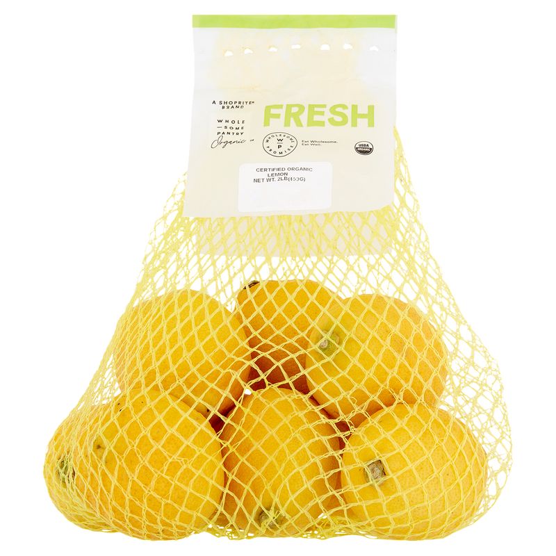 Wholesome Pantry Organic Fresh Lemons, 2 lb bag