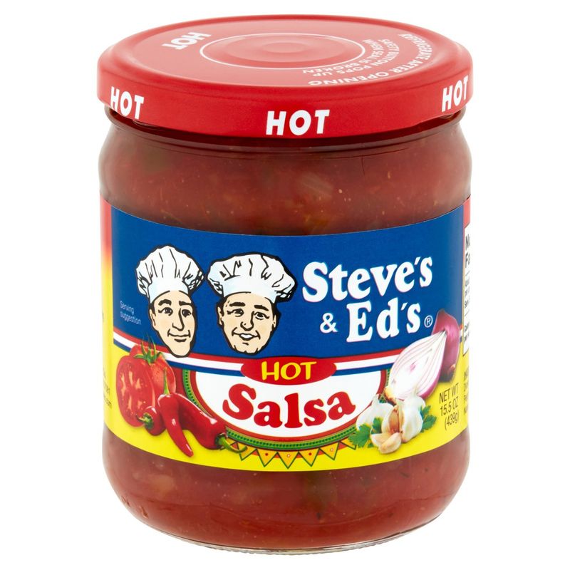 Steve's &amp; Ed's Hot Salsa, 15.5 oz
