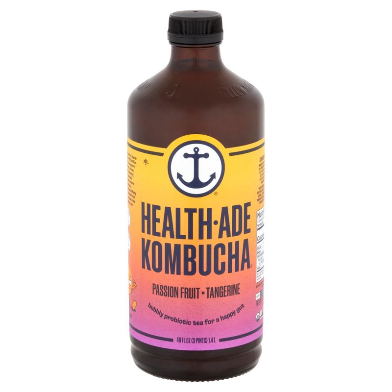 Health-Ade Kombucha Passion Fruit Tangerine Probiotic Tea, 48 fl oz