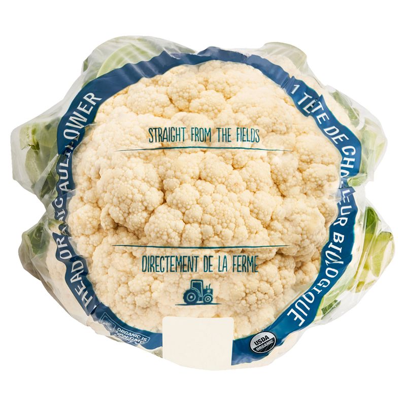 Fresh Organic Cauliflower, each