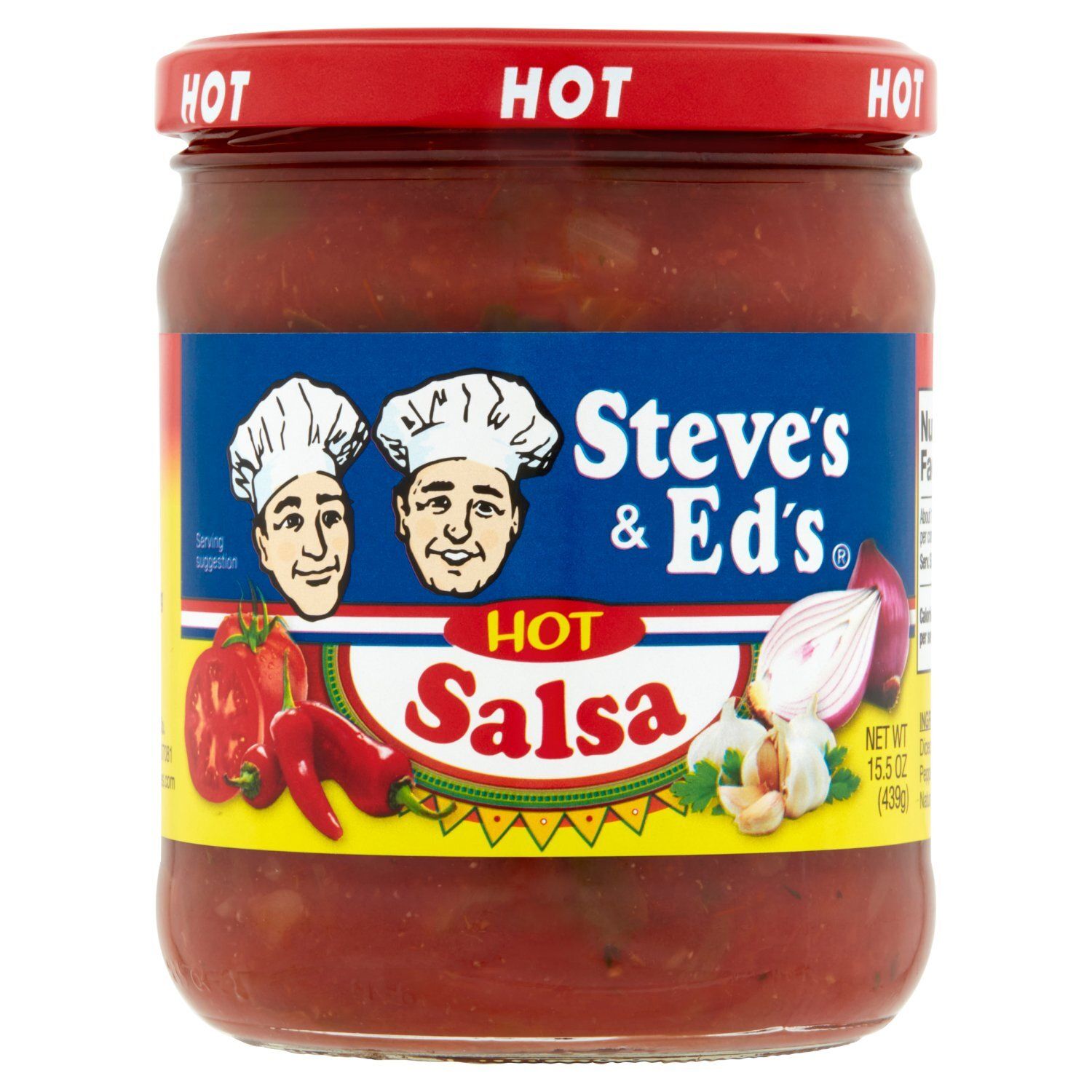 Steve's &amp; Ed's Hot Salsa, 15.5 oz