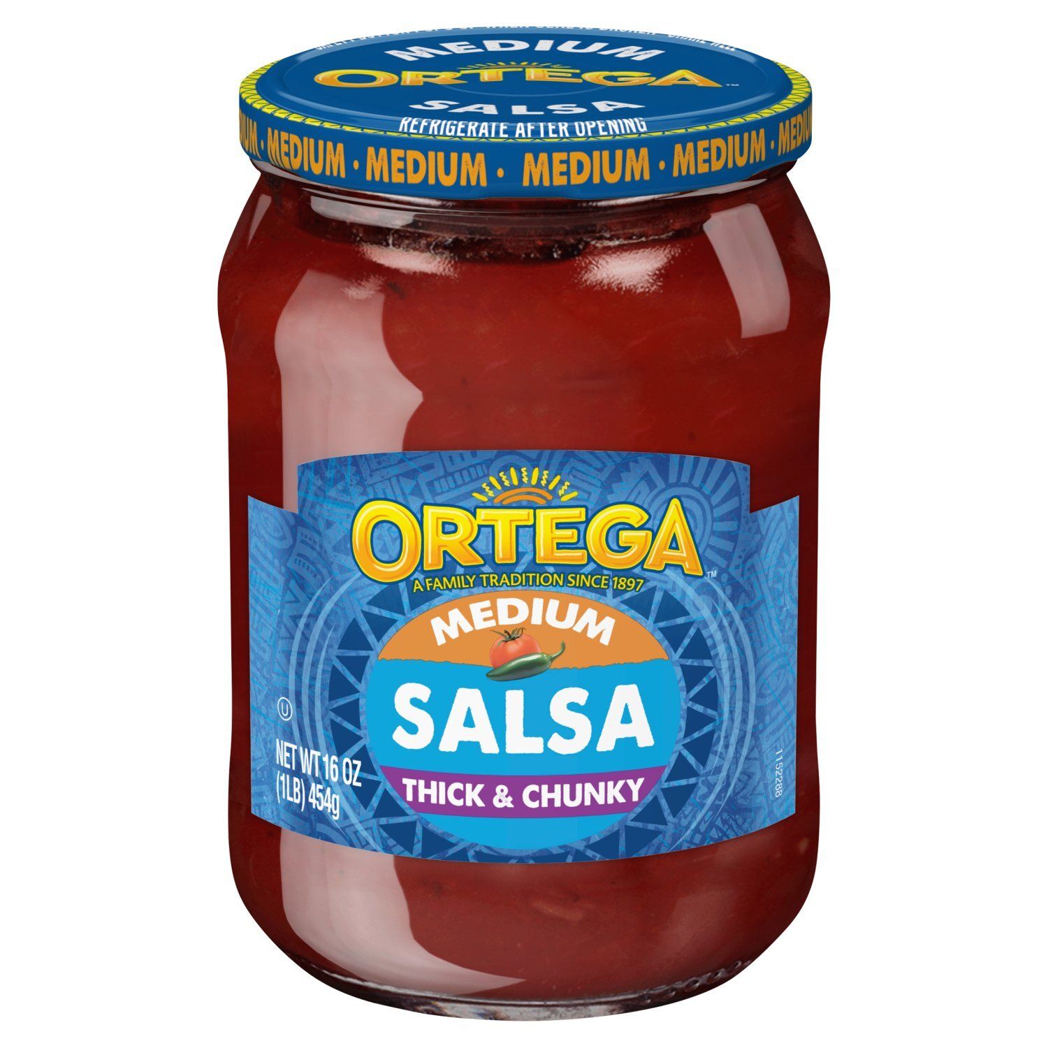 Ortega Medium Thick &amp; Chunky Salsa, 16 oz