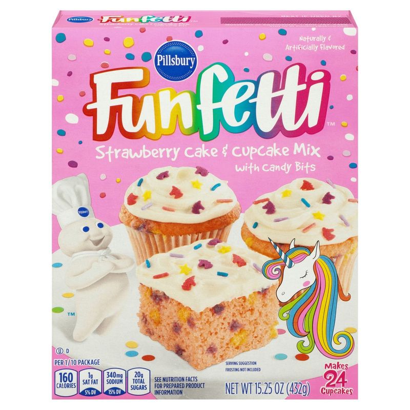 Pillsbury Funfetti Unicorn Cake Mix, 15.25 oz