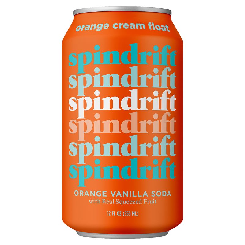 Spindrift Orange Cream Float Vanilla Soda, 355 ml