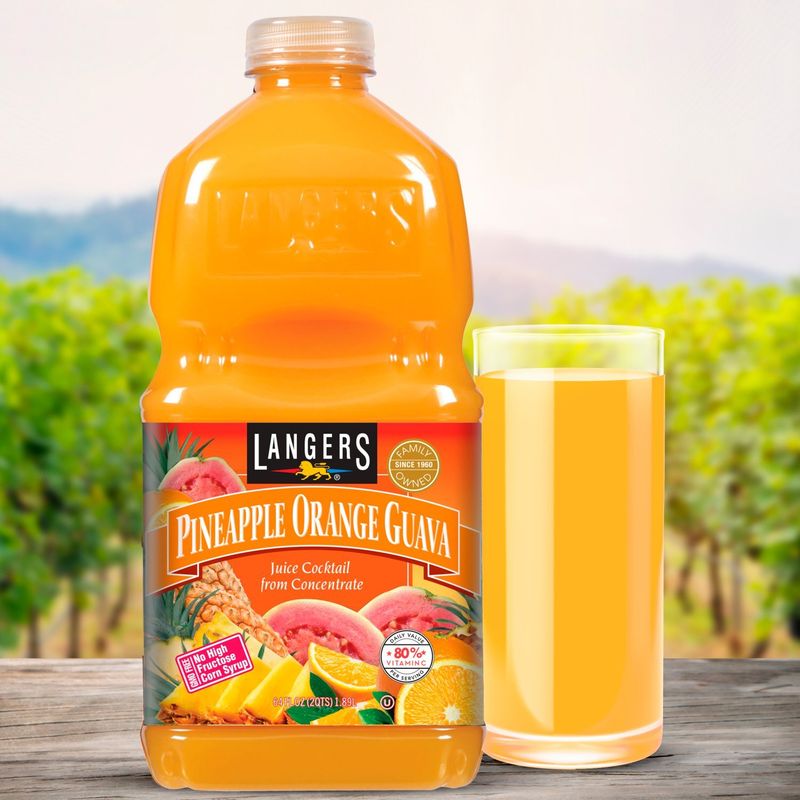 Langers Pineapple Orange Guava Juice Cocktail, 64 fl oz