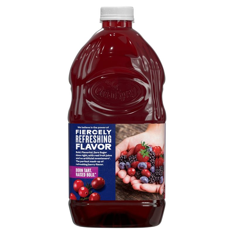 Ocean Spray Zero Sugar Mixed Berry Flavored Cranberry Juice Drink, 64 fl oz
