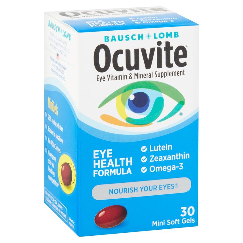 Bausch + Lomb Ocuvite Eye Vitamin &amp; Mineral Supplement, 30 count