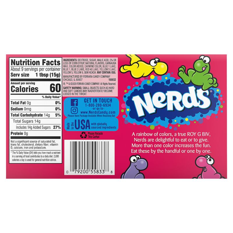 Nerds Rainbow Candy, 5 oz