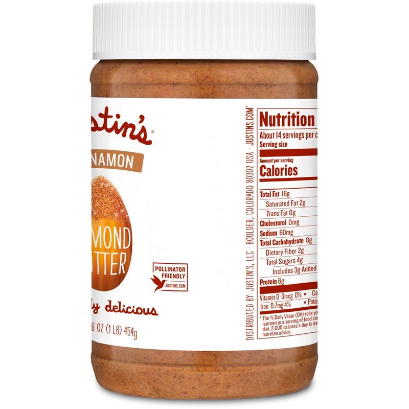 Justin's Cinnamon Almond Butter, 16 oz