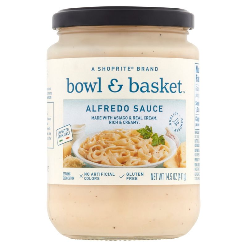 Bowl &amp; Basket Alfredo Sauce, 14.5 oz