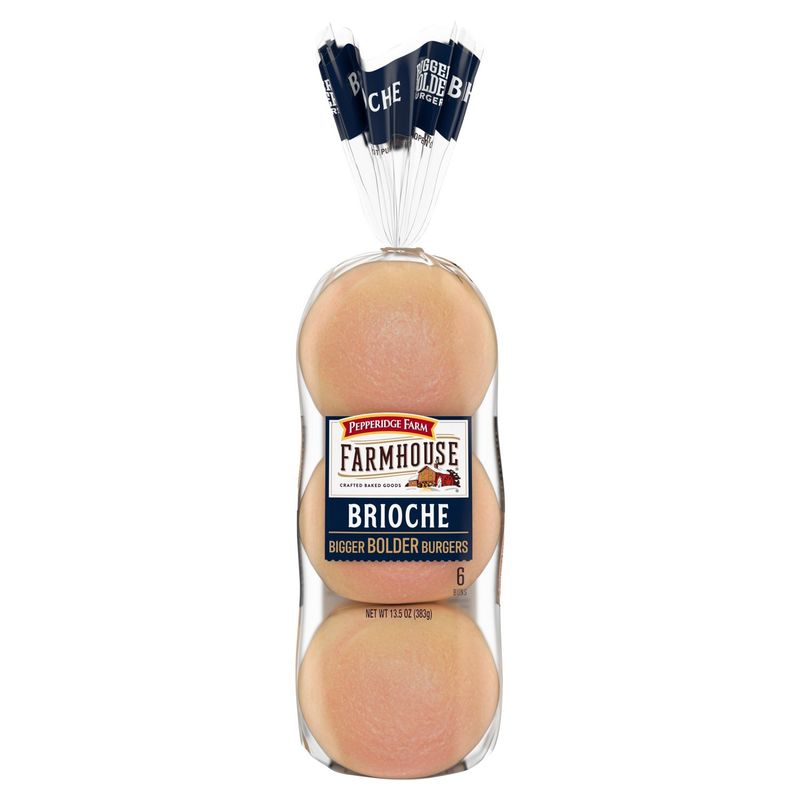 Pepperidge Farm Farmhouse Brioche Buns, 6 count, 13.5 oz