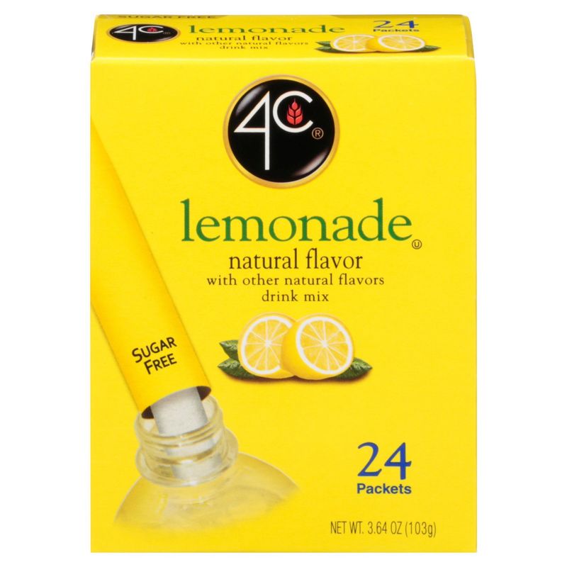4C Lemonade Drink Mix, 24 count, 3.64 oz