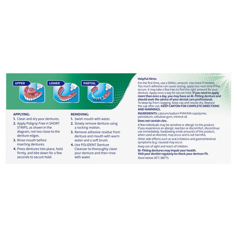 Poligrip Super Denture Adhesive Cream Twin Value Pack, 2.4 oz, 2 count