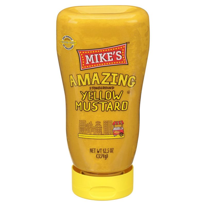 Mike's Amazing Stoneground Yellow Mustard, 12.5 oz