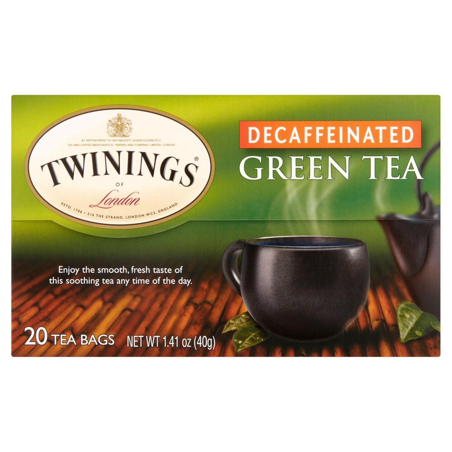 Twinings Decaffeinated Green Tea Bags, 20 count, 1.41 oz