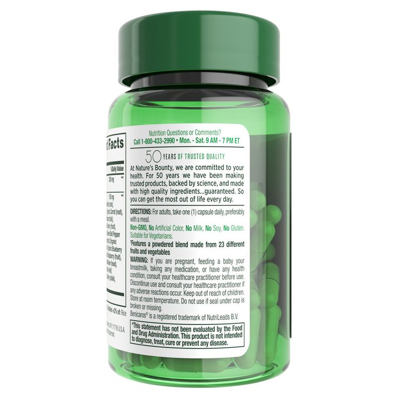 Nature's Bounty Superfoods Plus Immune Dietary Supplement, 30 count