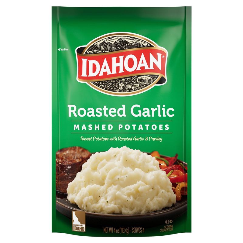 Idahoan Roasted Garlic Mashed Potatoes, 4 oz