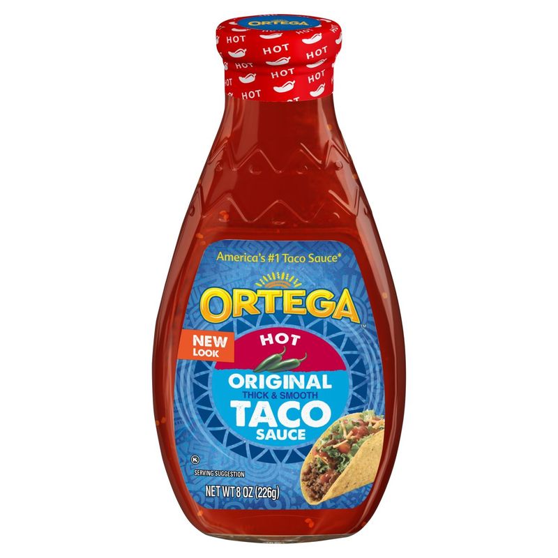 Ortega Original Medium Thick &amp; Smooth Taco Sauce, 8 oz