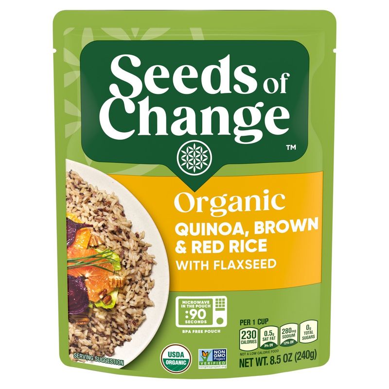 Seeds of Change Organic Quinoa, Brown &amp; Red Rice with Flaxseed, 8.5 oz