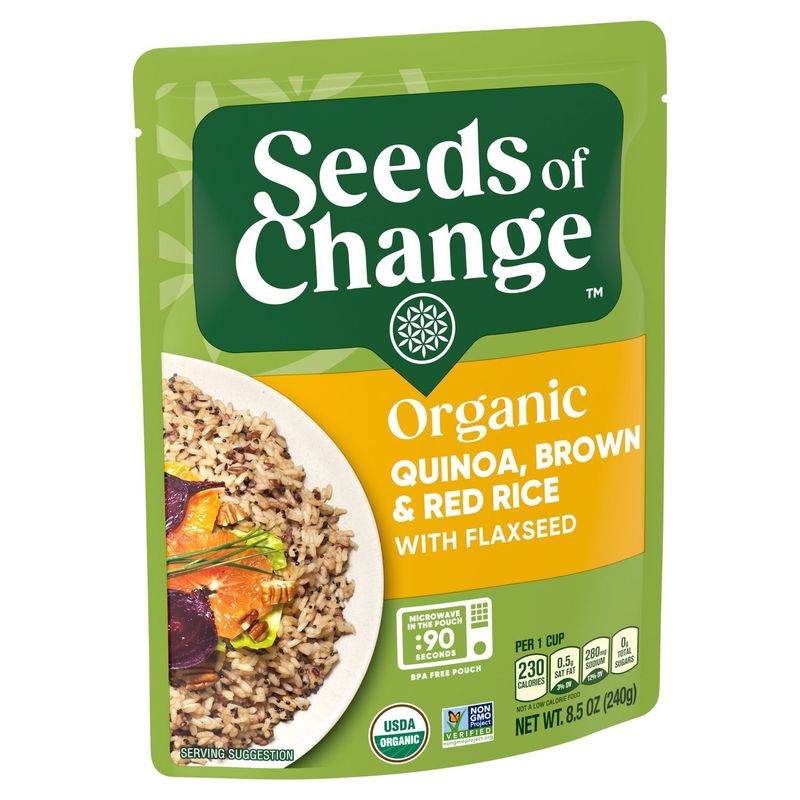 Seeds of Change Organic Quinoa, Brown &amp; Red Rice with Flaxseed, 8.5 oz