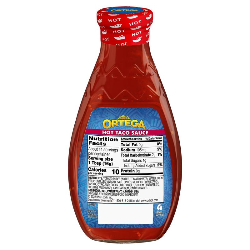 Ortega Original Medium Thick &amp; Smooth Taco Sauce, 8 oz