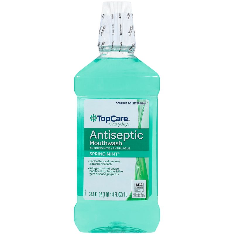 TopCare Mouth Wash - Spring Mint, 33.8 fl oz