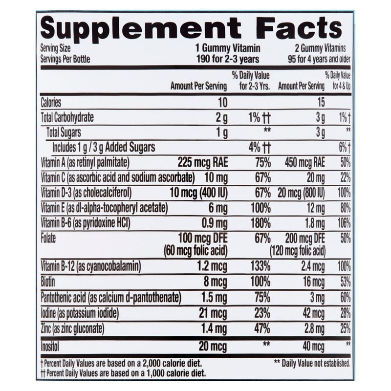 L'il Critters Paw Patrol Natural Fruit Flavors Complete Multivitamin Gummies, 190 count