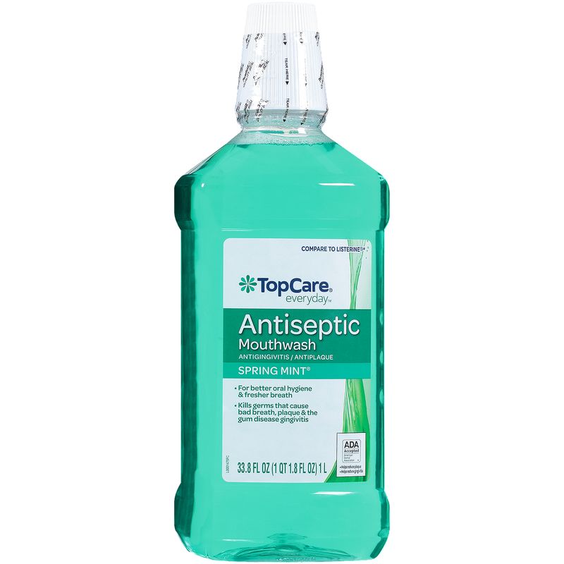 TopCare Mouth Wash - Spring Mint, 33.8 fl oz