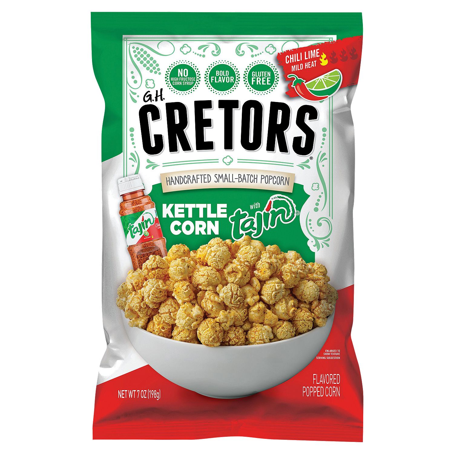 G.H. Cretors Chili Lime Kettle Corn with Tajin Flavored Popped Corn, 7 oz