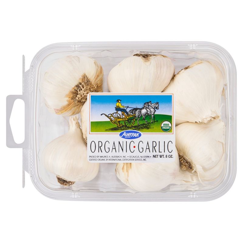 Fresh Organic Garlic, 8 oz