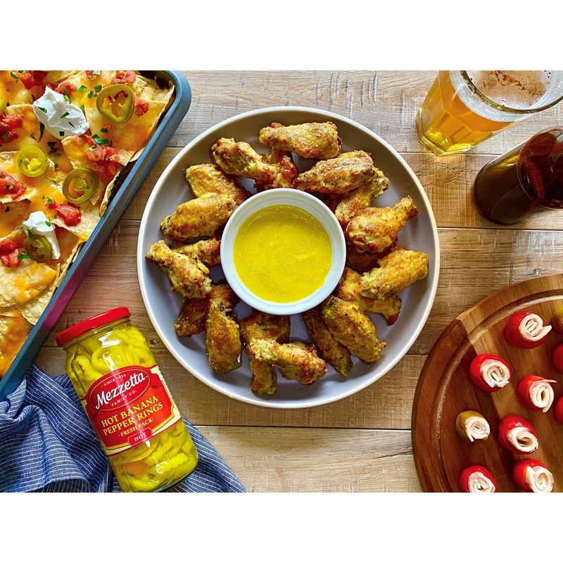 Mezzetta Hot Banana Pepper Rings, 16 fl oz