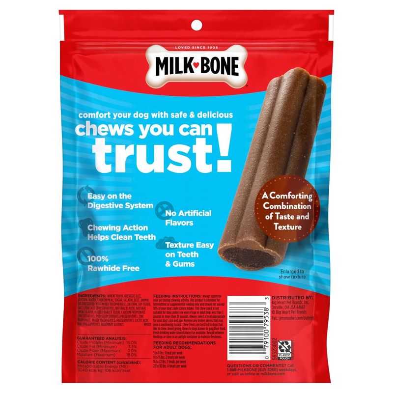 Milk-Bone Comfort Chews Dog Treat, 6 count, 7.4 oz