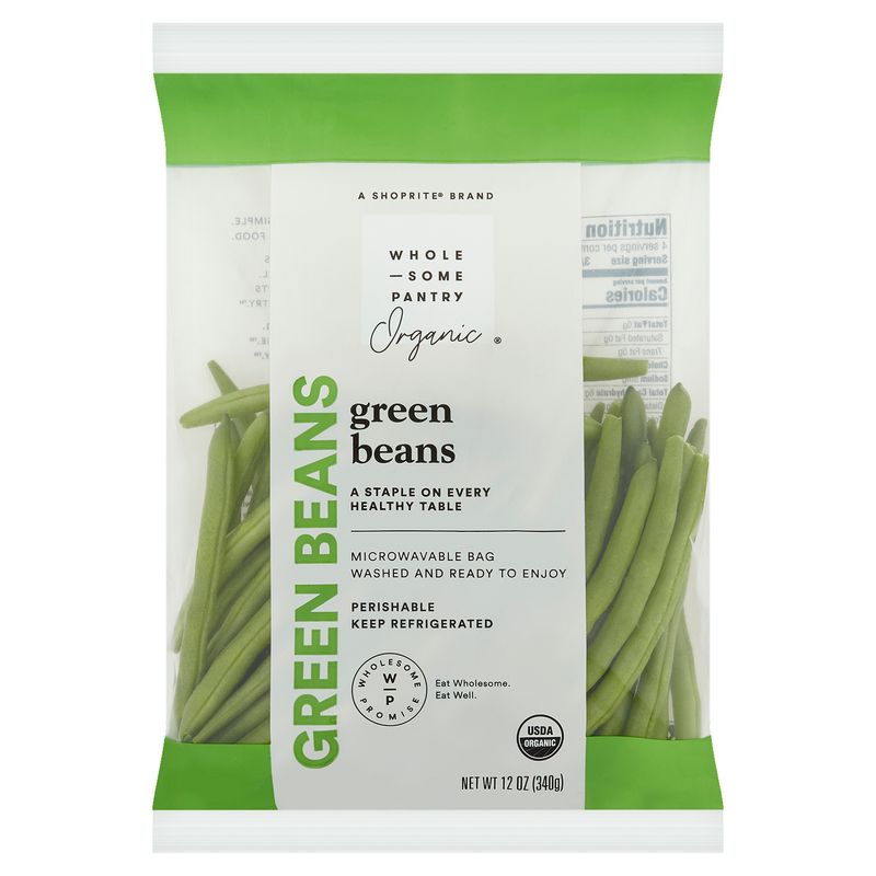 Wholesome Pantry Organic Green Beans, 12 oz bag