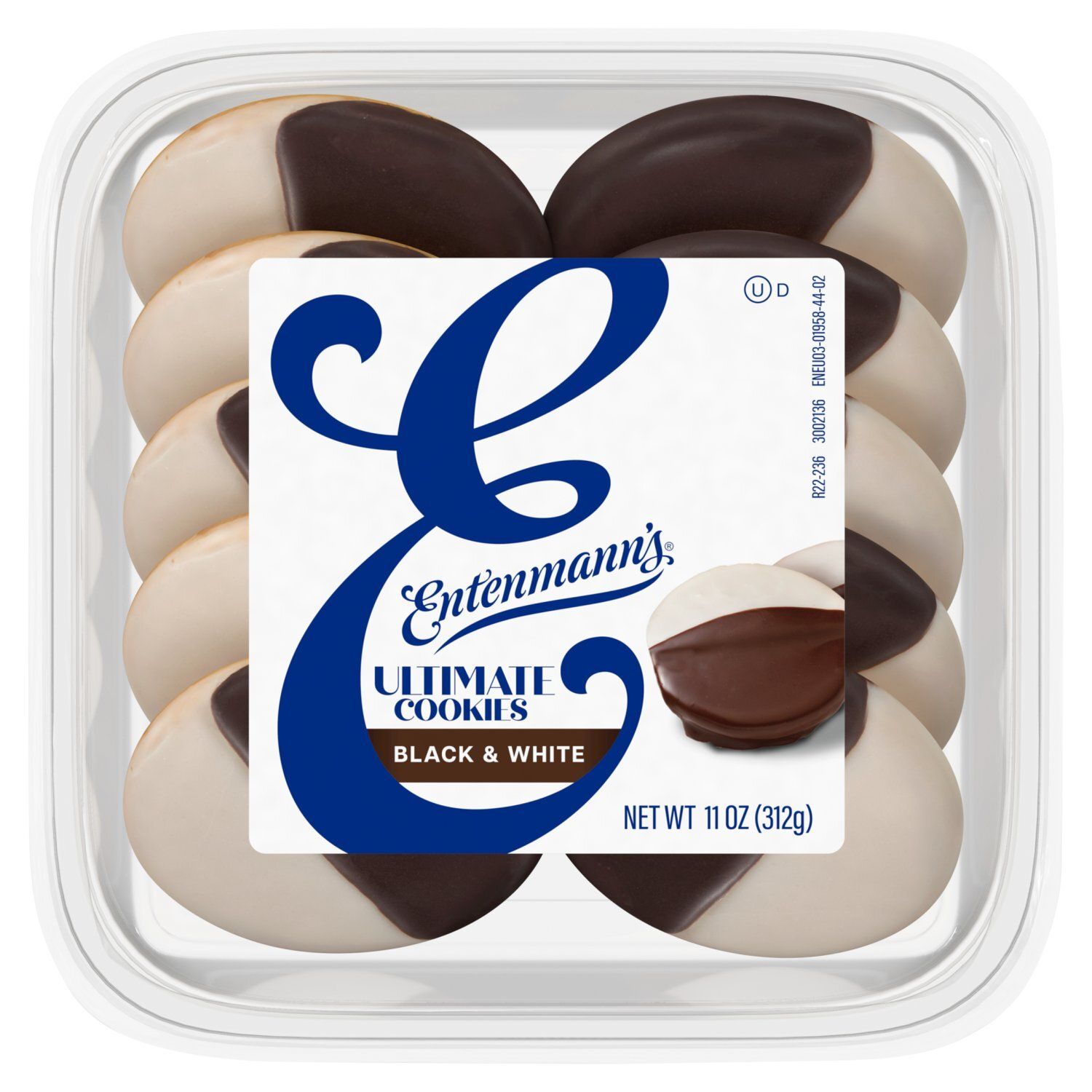 Entenmann's Ultimate Black &amp; White Cookies, 11 oz