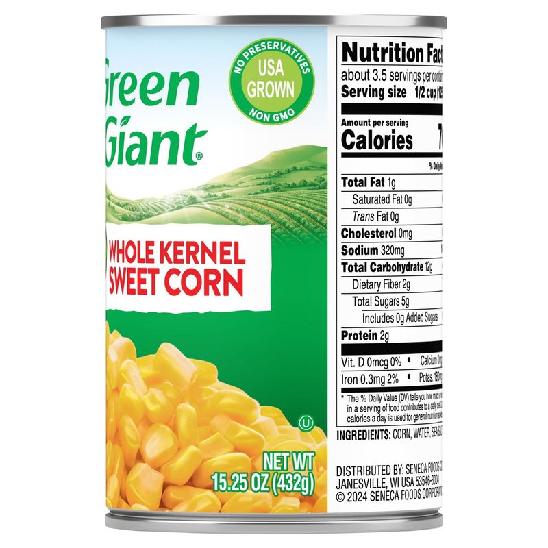 Green Giant Whole Kernel Sweet Corn, 15.25 oz