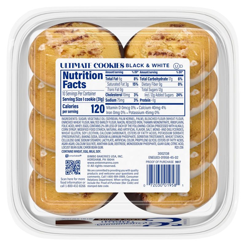 Entenmann's Ultimate Black &amp; White Cookies, 11 oz