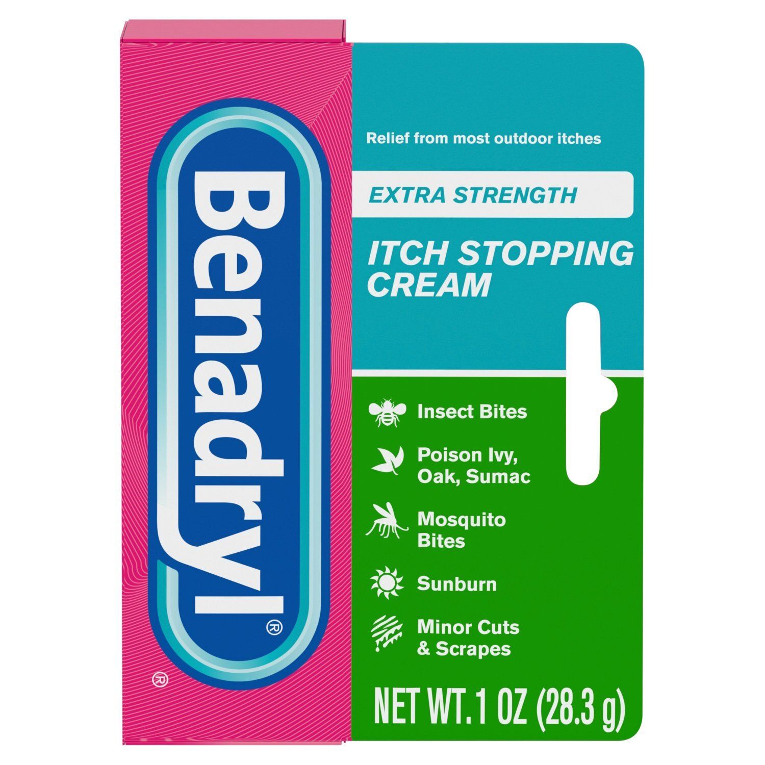 Benadryl Extra Strength Itch Stopping Cream, For Ages 2+, 1 oz
